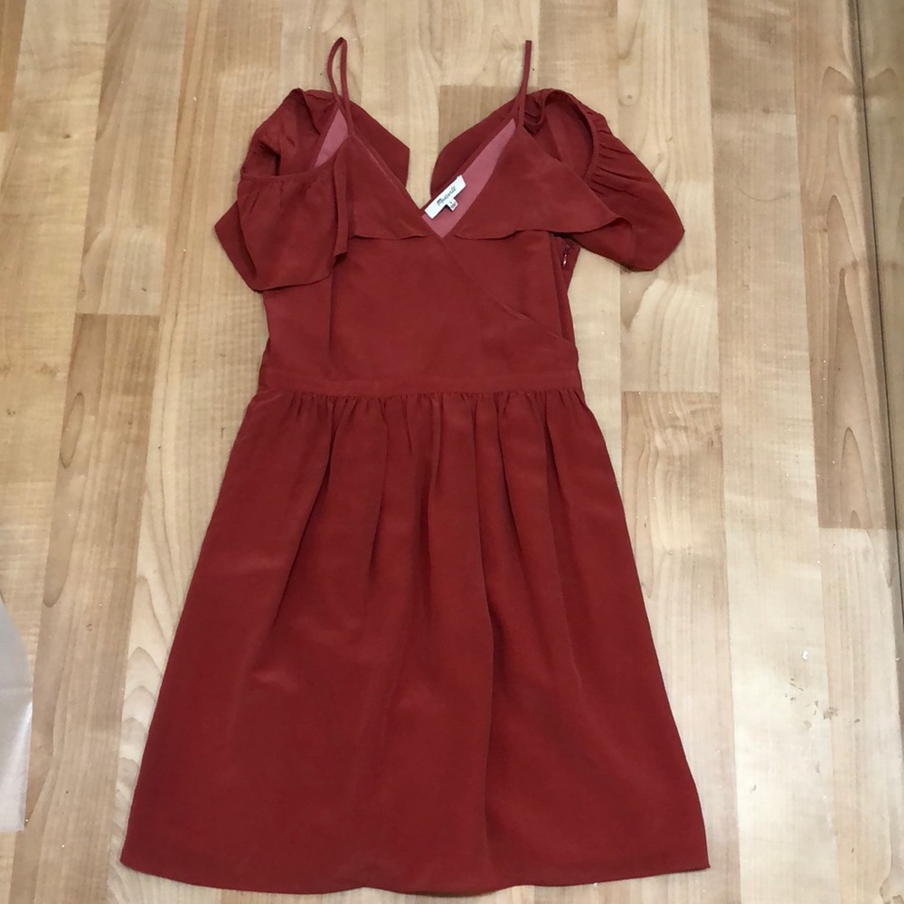 Worn once madewell terracotta color dress